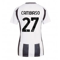 Camisa de time de futebol Juventus Andrea Cambiaso #27 Replicas 1º Equipamento Feminina 2024-25 Manga Curta